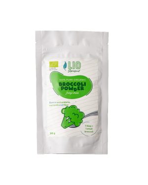 <span>Net Wt. = 1.06 oz (30 g)</span>Freeze-dried organic broccoli (powder)